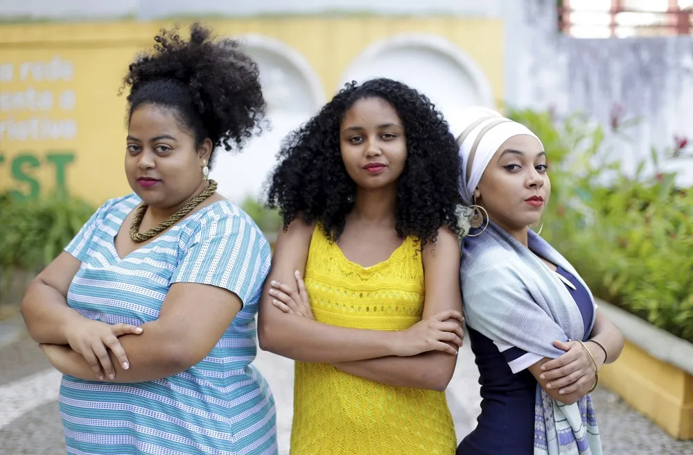 Laura Augusta, Daiana Nascimento e Leomaria Novaes integram a Rede Dandaras, que articula políticas de saúde mental da população negra