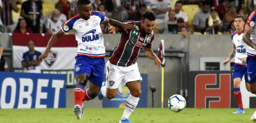 Tricolor baiano sentiu dificuldades na marcação e cedeu o triunfo para o Flu