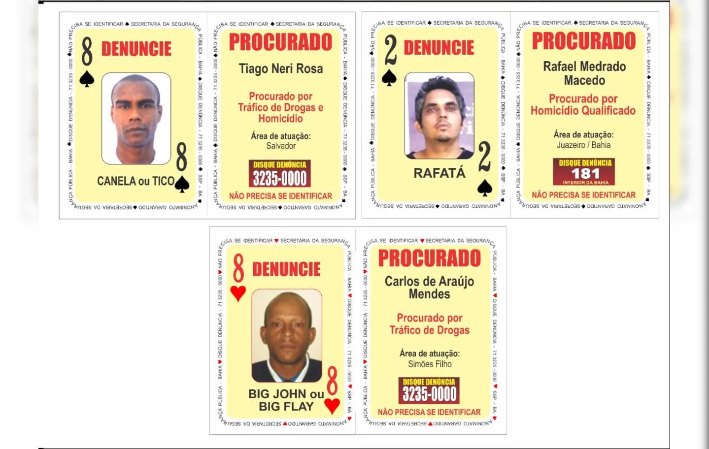 Suspeitos teriam cometido crimes na capital e no interior da Bahia