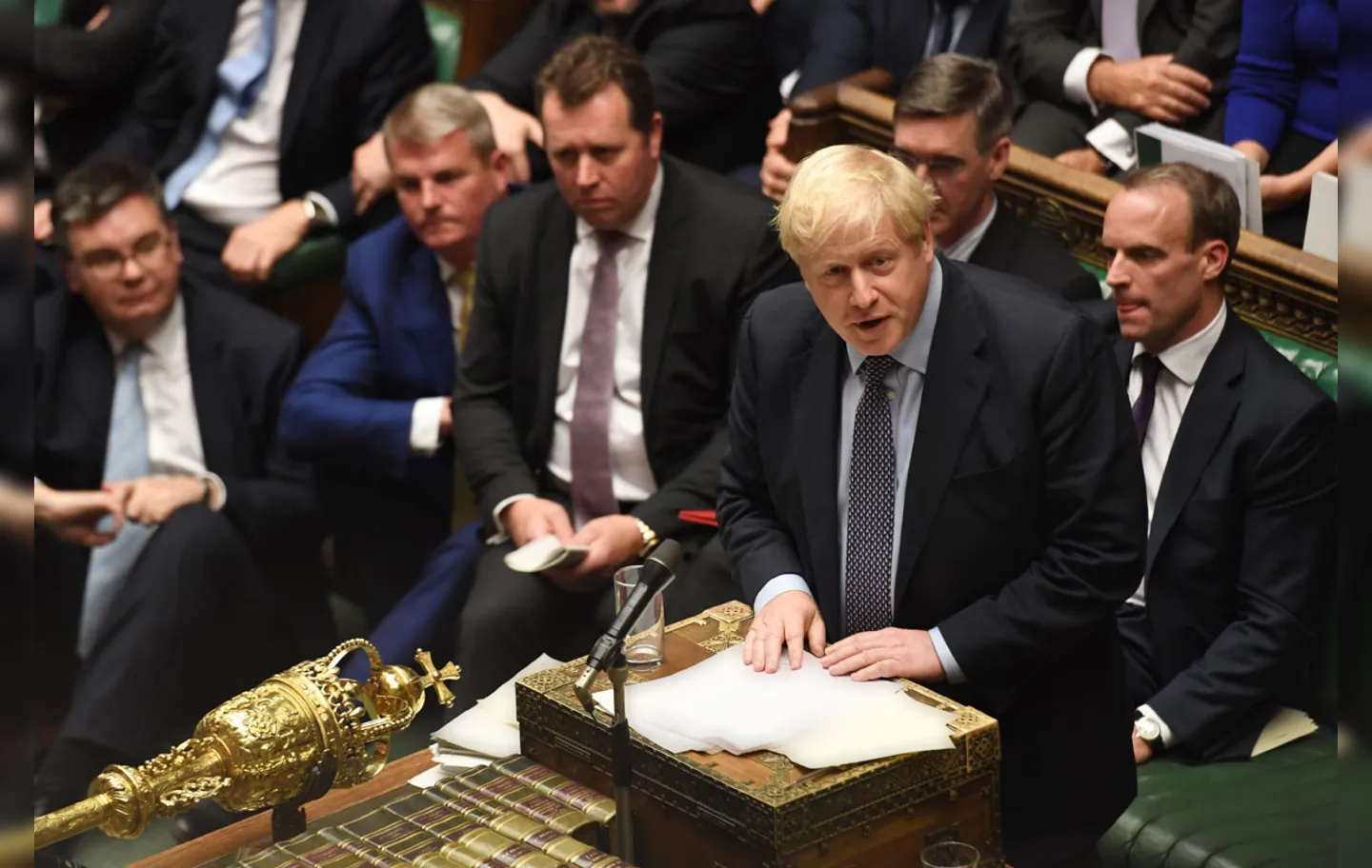 O anúncio foi feito pelo primeiro-ministro do Reino Unido, Boris Johnson | Foto: Jessica Taylor