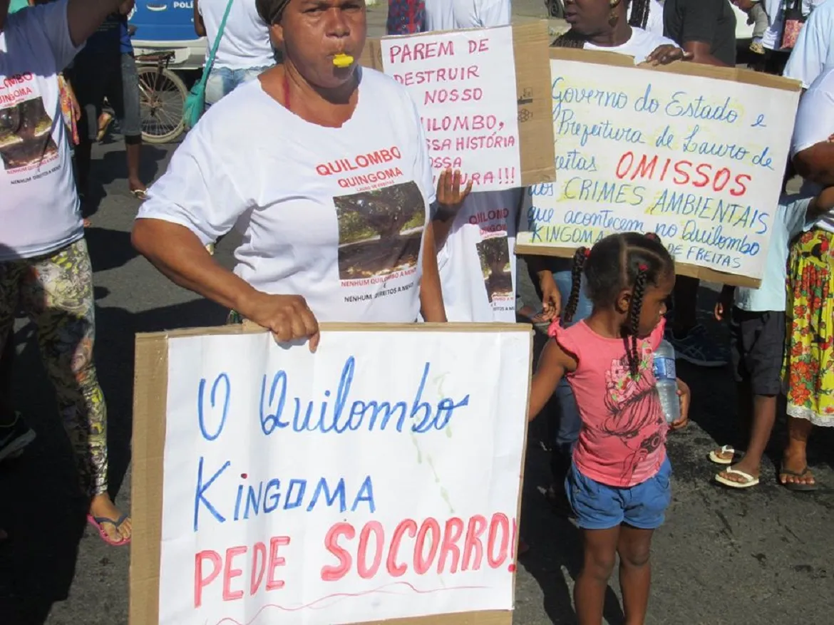 Campanha em defesa do Kingoma contará com vídeos, cartazes, adesivos e duas cartilhas com a história do quilombo | Foto: Divulgação