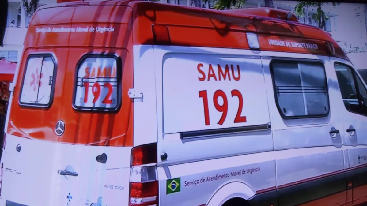 Samu está no local para socorrer a vítima | Foto: Reprodução | TV Record Bahia