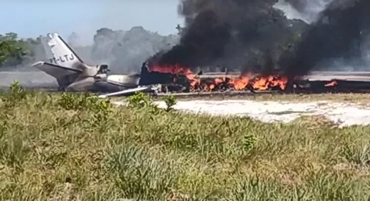 Resgate contou com um avião de aparato médico a bordo e dois helicópteros | Foto: Reprodução | Camamu Notícias