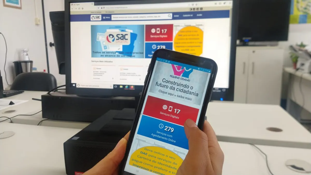 O processo pode ser feito por meio de dispositivos móveis, como tablets e celulares.
