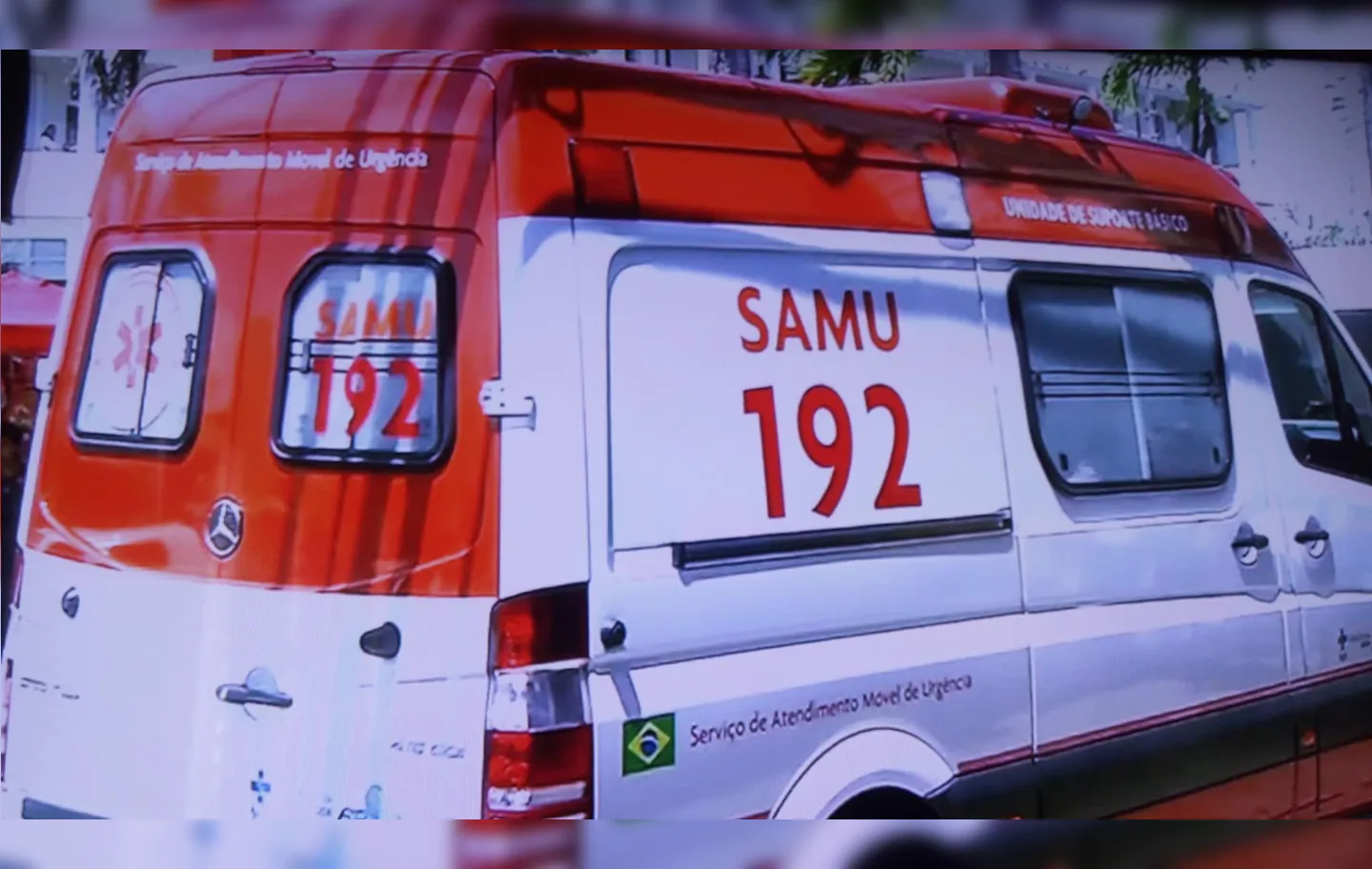 Samu está no local para socorrer a vítima | Foto: Reprodução | TV Record Bahia