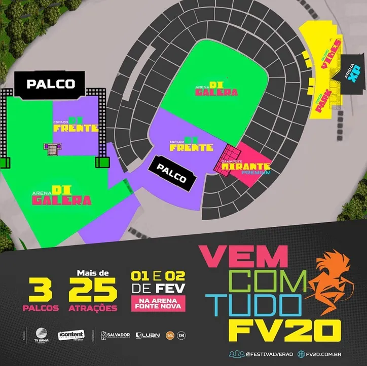 Imagem ilustrativa da imagem Festival de Verão divulga mapa da nova organização do evento