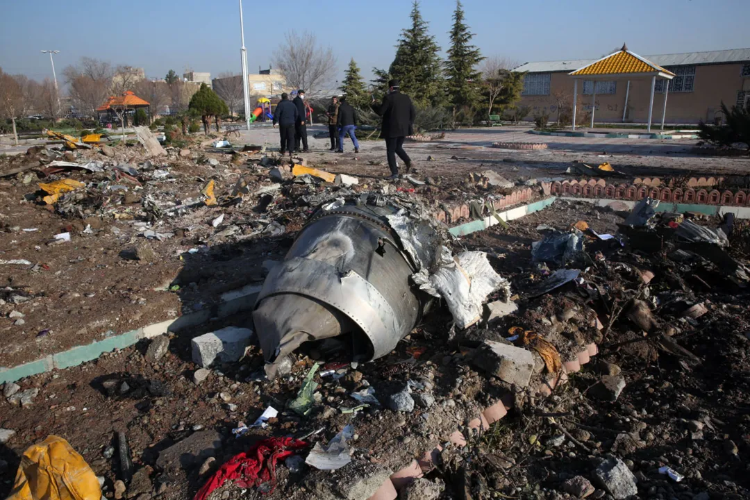 O Boeing 737 foi derrubado no Irã na quarta-feira passada, matando todos os 176 passageiros e tripulantes a bordo | Foto: AFP
