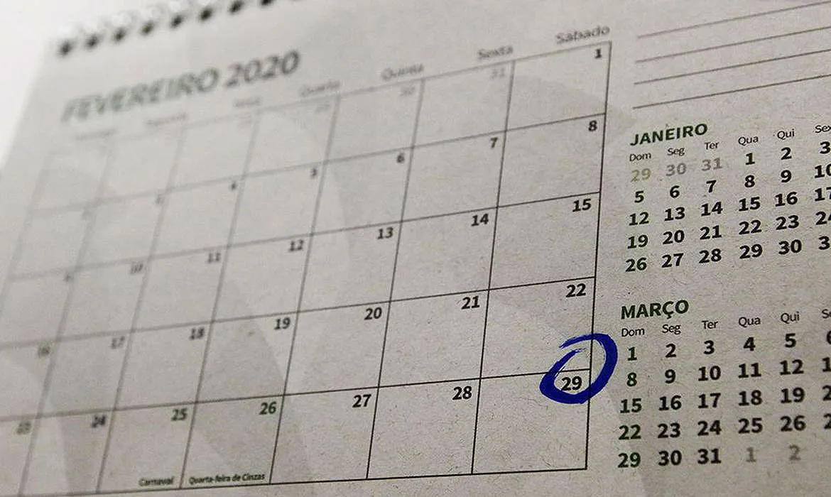 2020 é o 504º ano com 366 dias da Era Cristã | Foto: Fabio Rodrigues Pozzebom | Agência Brasil