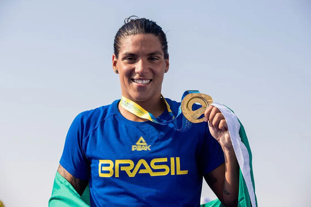 A baiana Ana Marcela, eleita seis vezes melhor nadadora aquática do mundo espera ganhar a sua primeira medalha olímpica em Tóquio | Foto: Miriam Jeske | COB