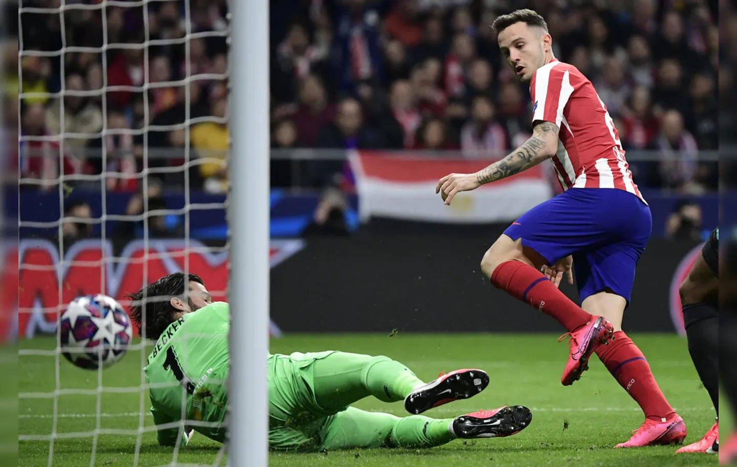 Saúl Ñíguez marcou o único gol da partida | Foto: Javier Soriano | AFP