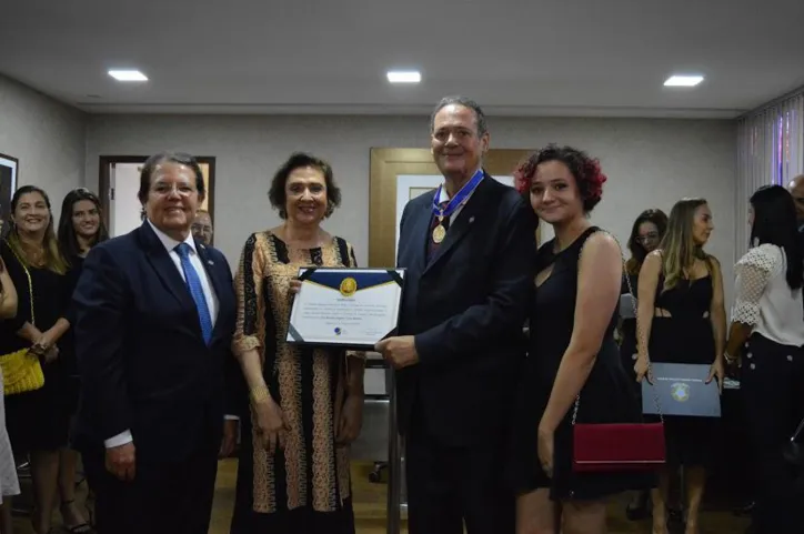 A cerimônia ocorreu no gabinete da Presidência do TRE-BA | Foto: Reprodução