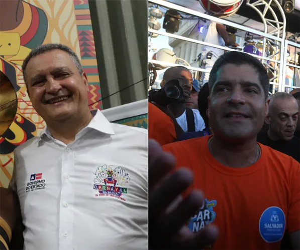 O governador e o prefeito estiveram no circuito Dodô na abertura da festa | Aditlton Venegeroles e Felipe Iruatã | Ag. A TARDE