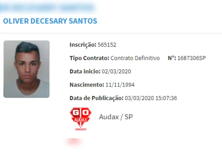Imagem ilustrativa da imagem MC Livinho é registrado como jogador profissional pelo Audax de São Paulo