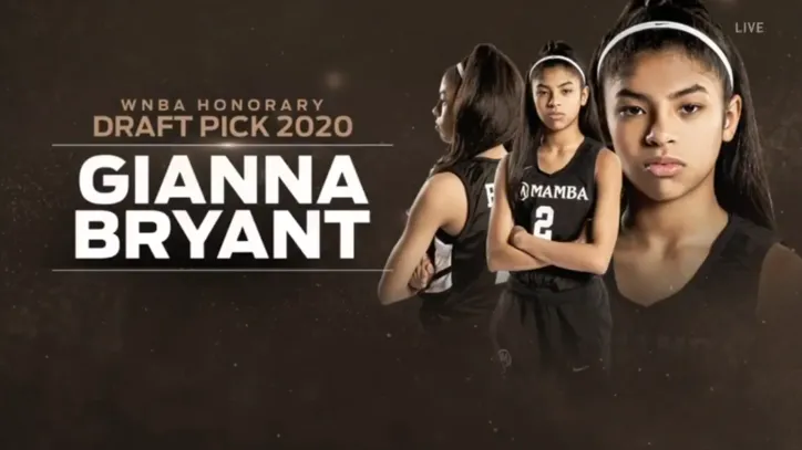 Imagem ilustrativa da imagem Filha de Kobe é homenageada pela WNBA em seleção do Draft 2020