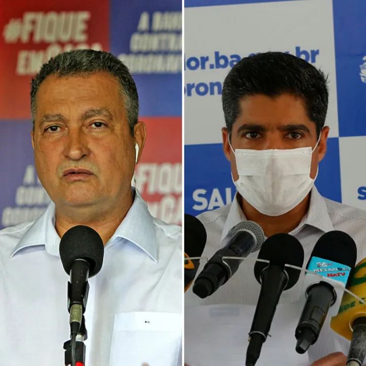 Rui disse que Bolsonaro não ajuda e “divide” o país; Neto afirmou que decreto presidencial “não vale nada” | Fotos: Fernando Vivas | GOVBA e Max Haack | Secom