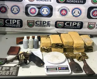 Suspeito morre e 10 kg de maconha são apreendidos em Tucano