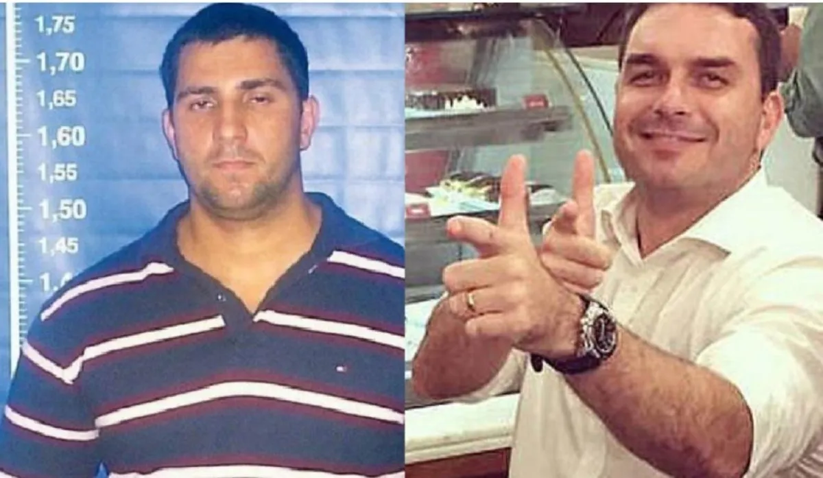 Segundo as investigações, Flávio Bolsonaro já visitou Adriano Nóbrega na cadeia enquanto o miliciano respondia processo por homicídio | Foto: Reprodução | UOL