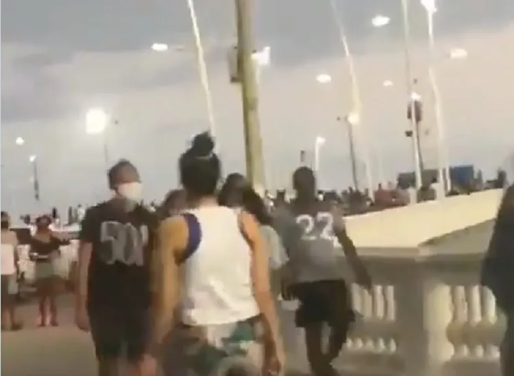 Imagens registradas no Farol da Barra | Foto: Reprodução