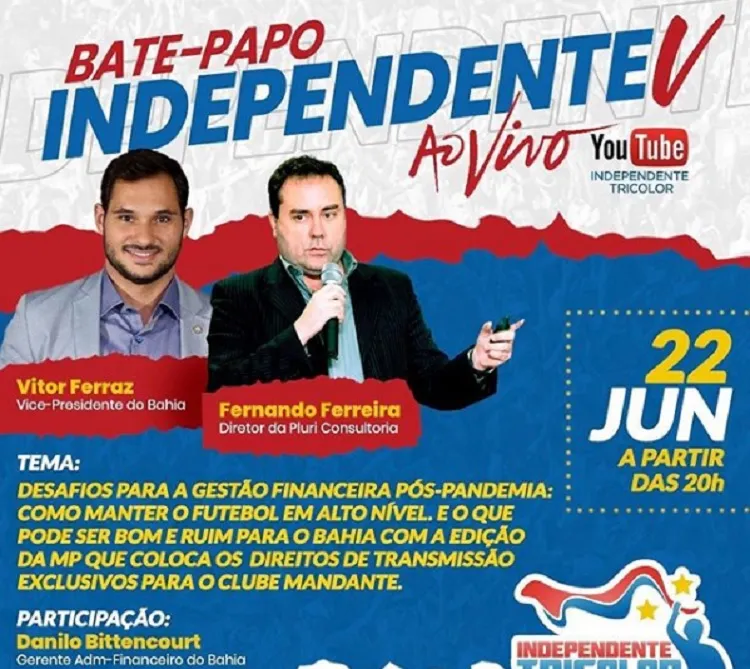 Será discutido tudo sobre os números financeiros do Clube em 2019, efeitos financeiros da pandemia, endividamento, o que a MP que muda os direitos de transmissão podem favorecer o Clube e ainda e tudo sobre o Sócio Digital | Foto: Reprodução | Instagram