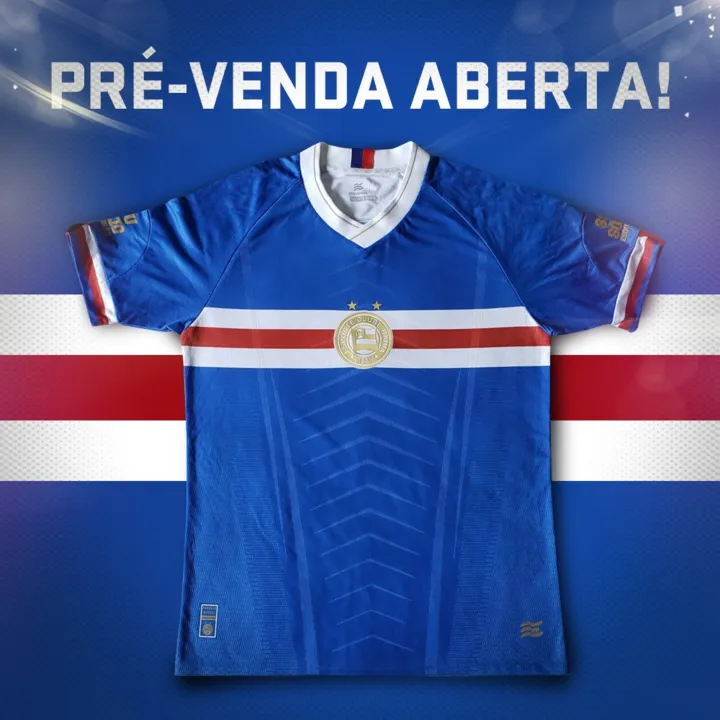 A ideia da camisa foi produzido pelo torcedor Vitor Torres, que se inspirou no modelo utilizado em 1934 pelo clube | Foto: Divulgação | EC Bahia