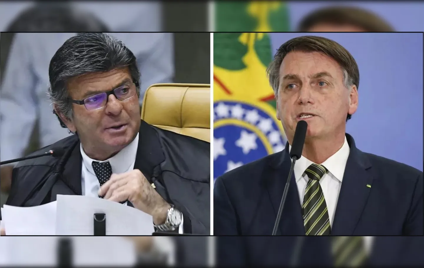 Bolsonaro tem diminuído a frequência dos seus ataques ao STF nos últimos dias | Fotos: Carlos Moura | STF e Alan Santos | PR