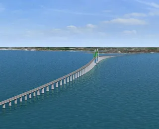 E a ponte Salvador-Itaparica anda, ainda que pela via possível, a remota