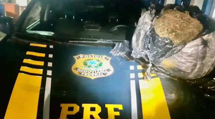 Preso disse que Lauro de Freitas era o destino da droga | Foto: Divulgação | PRF