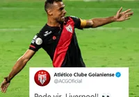 Presidente do Atlético-GO reprova post após goleada sobre o Flamengo