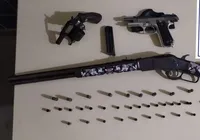 Homem é preso com pistola e carabina em Piritiba