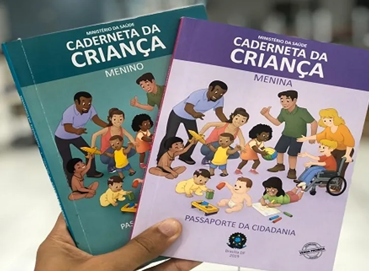 Documento é separado em duas edições: menino e menina | Foto: Divulgação | Ministério da Saúde