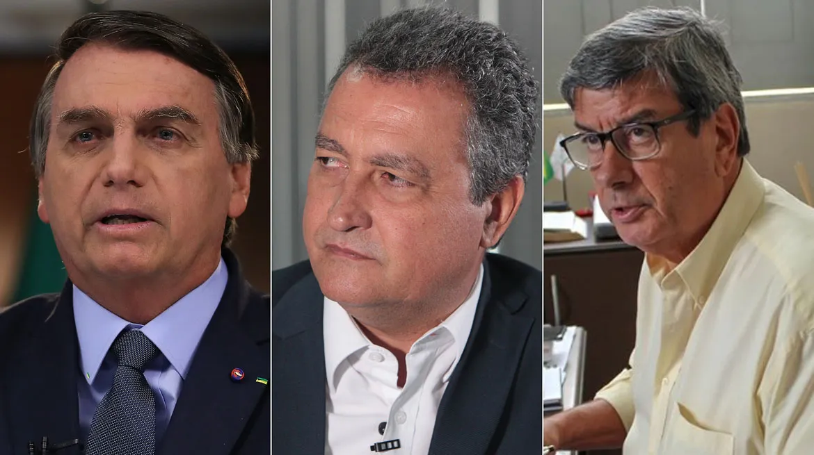 36% rejeitam quem tiver apoio de Bolsonaro; Apoio de Rui Costa é o mais relevante; Sobe avaliação positiva da gestão de Colbert | Fotos: Montagem A TARDE