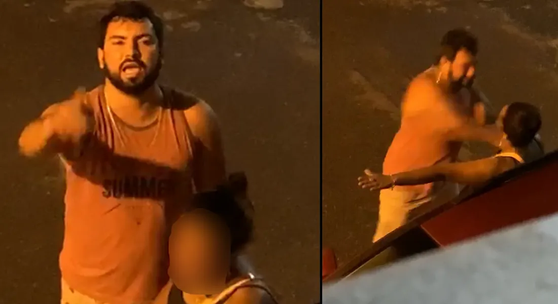 Carlos Samuel Freitas, flagrado em vídeo agredindo mulher com diversos socos, estava foragido há seis dias.