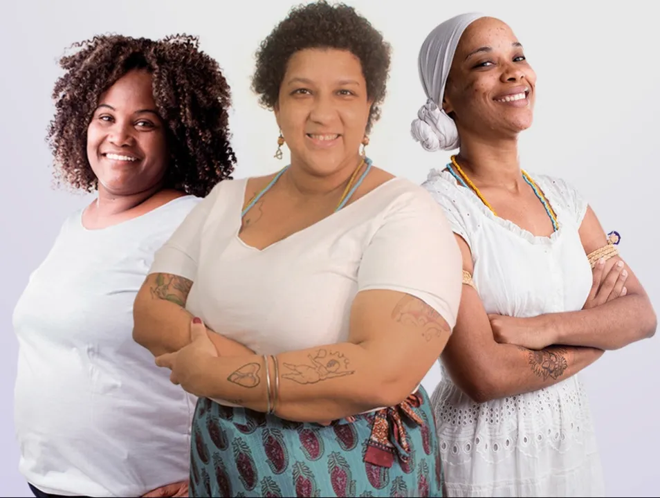 Laina Crisóstomo, Cleide Coutinho e Gleide Davis formam a candidatura “Pretas por Salvador”