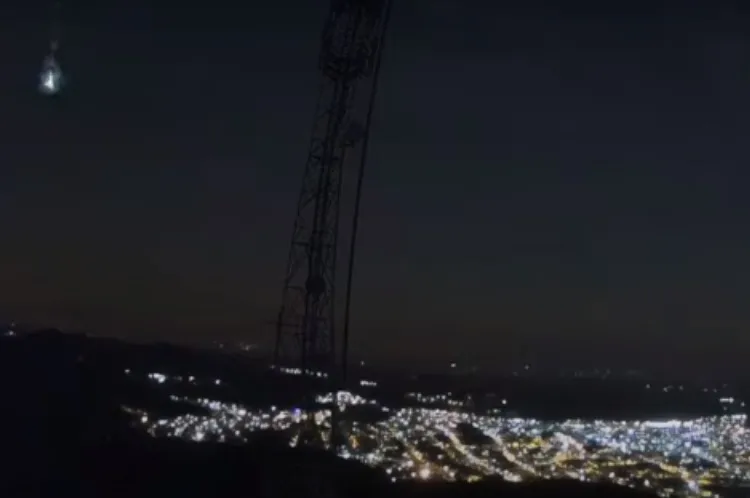 De acordo com testemunhas, o céu ficou azul e, logo depois, uma bola de fogo se formou | Foto: Reprodução | Bramon