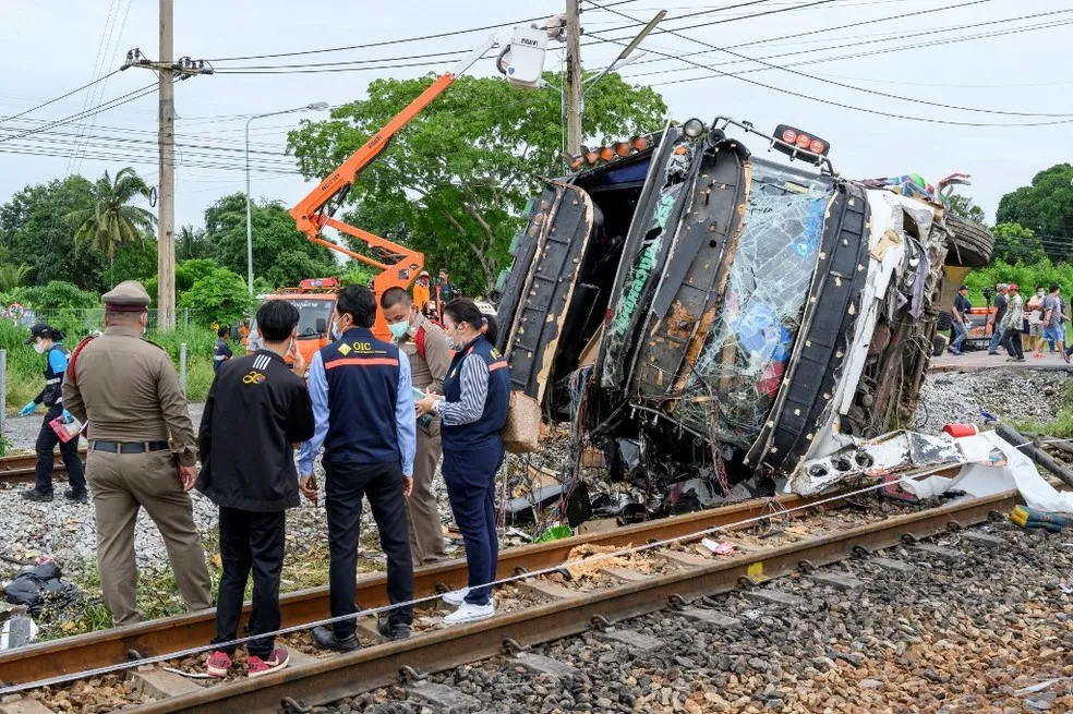 O acidente ocorreu às 8h05 (hora local) | Foto: Mladen Antonov | AFP
