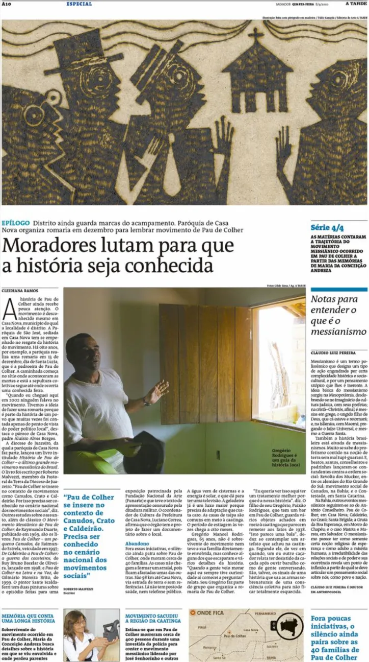 Imagem ilustrativa da imagem A TARDE Memória: sobreviventes desafiam o silêncio sobre o movimento