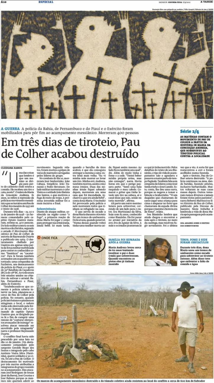 Imagem ilustrativa da imagem A TARDE Memória: sobreviventes desafiam o silêncio sobre o movimento