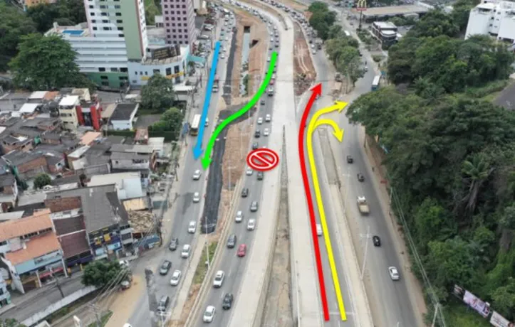 Imagem ilustrativa da imagem Obras do BRT alteram tráfego na região da Av. ACM a partir desta quarta-feira