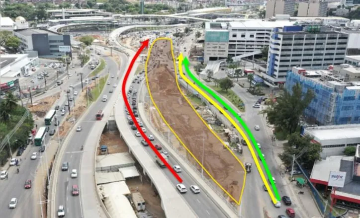 Imagem ilustrativa da imagem Obras do BRT alteram tráfego na região da Av. ACM a partir desta quarta-feira