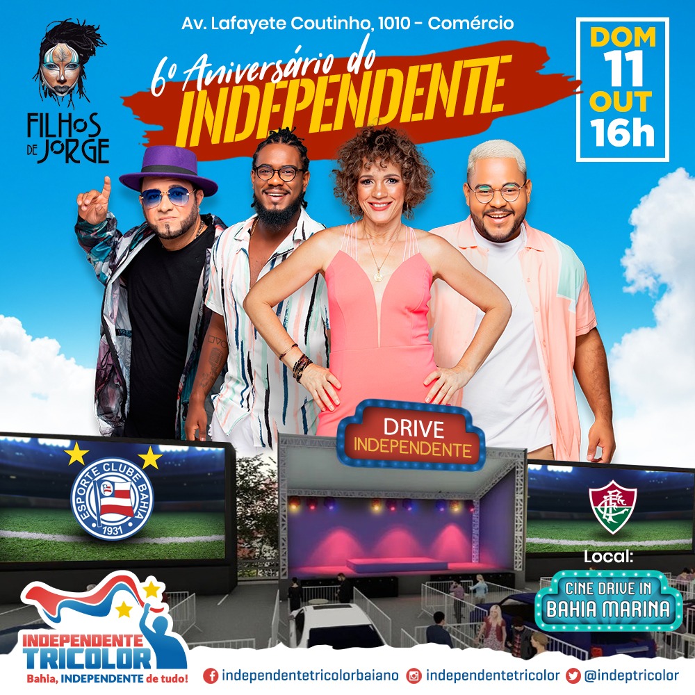 Imagem ilustrativa da imagem Independente Tricolor comemora aniversário com show e transmissão do jogo em drive-in