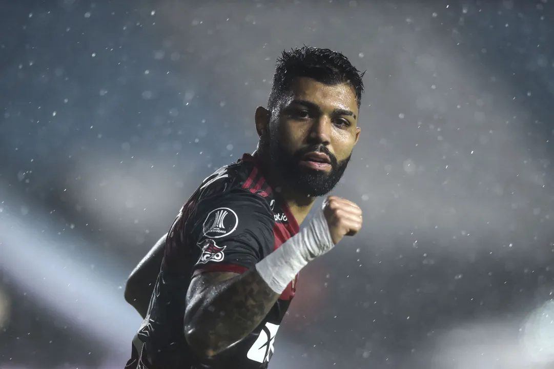 Gabigol marcou o gol rubro-negro | Foto: Marcelo Endelli | AFP