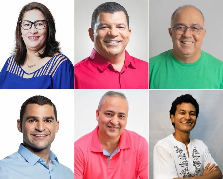 Suzana Ramos - primeira à esq. -, candidata a prefeita do PSDB, é favorita de 50% | Foto: Montagem A TARDE