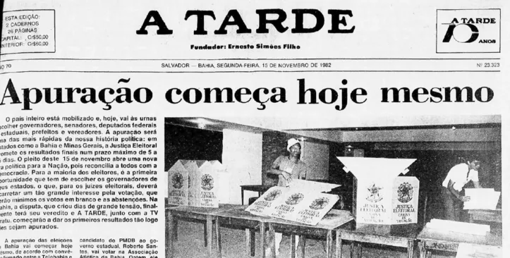 Imagem ilustrativa da imagem Duas eleições fizeram do 15 de novembro um grande dia