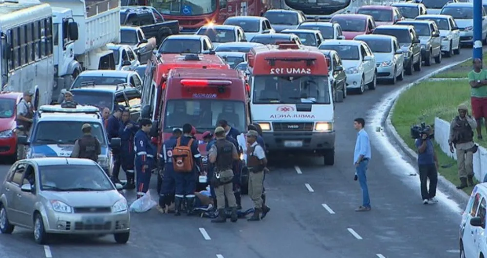 De acordo com a projeção da Transalvador, 2020 deve terminar com o registro de 3.102 feridos em acidentes de trânsito | Foto: Reprodução | TV Bahia