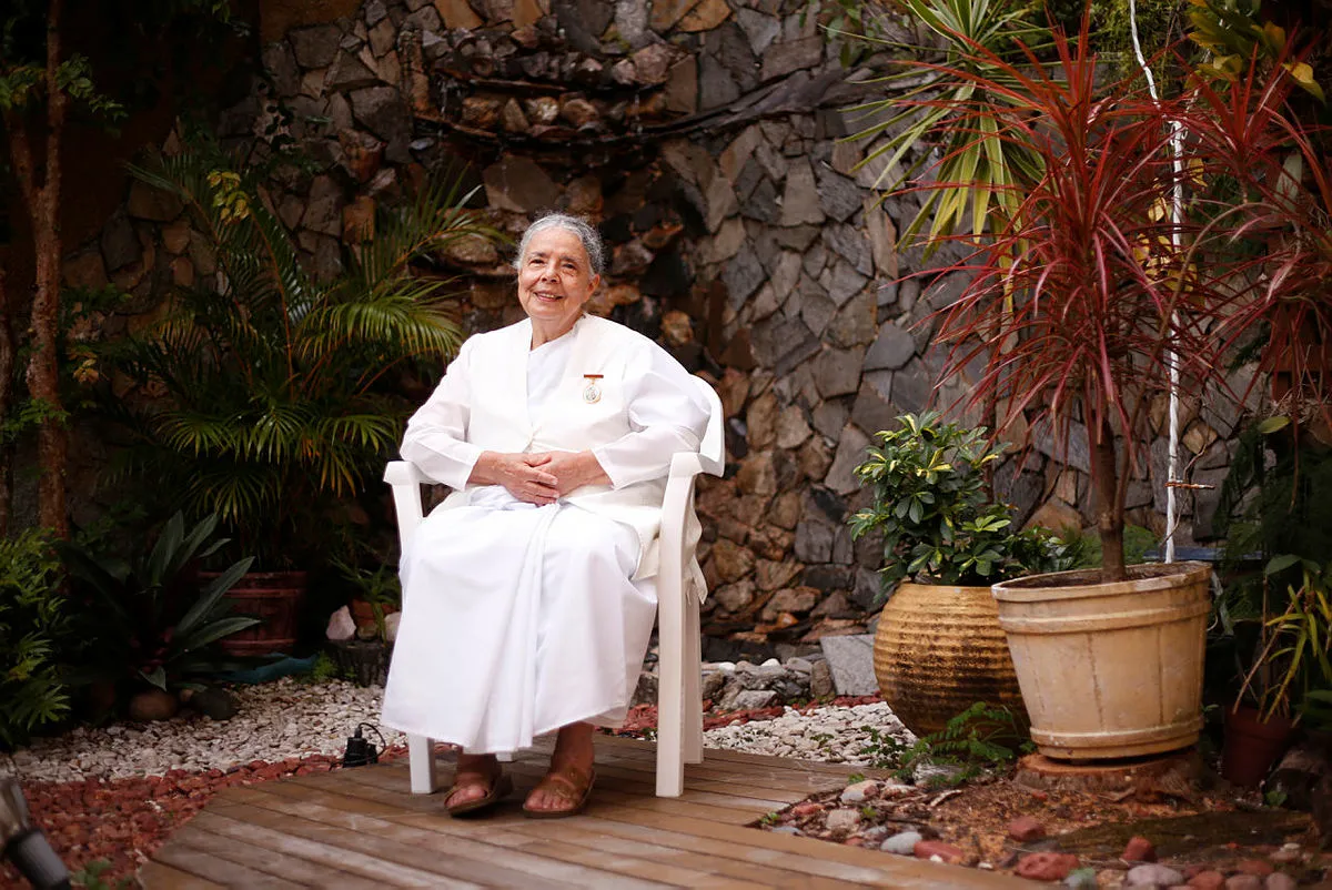 Ida Meirelles é instrutora de meditação e coordenadora do movimento Brahma Kumaris na região Nordeste | Foto: Olga Leiria | Ag. A TARDE