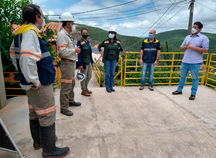 Visita ocorreu na manhã desta quinta na barragem | Foto: Divulgação