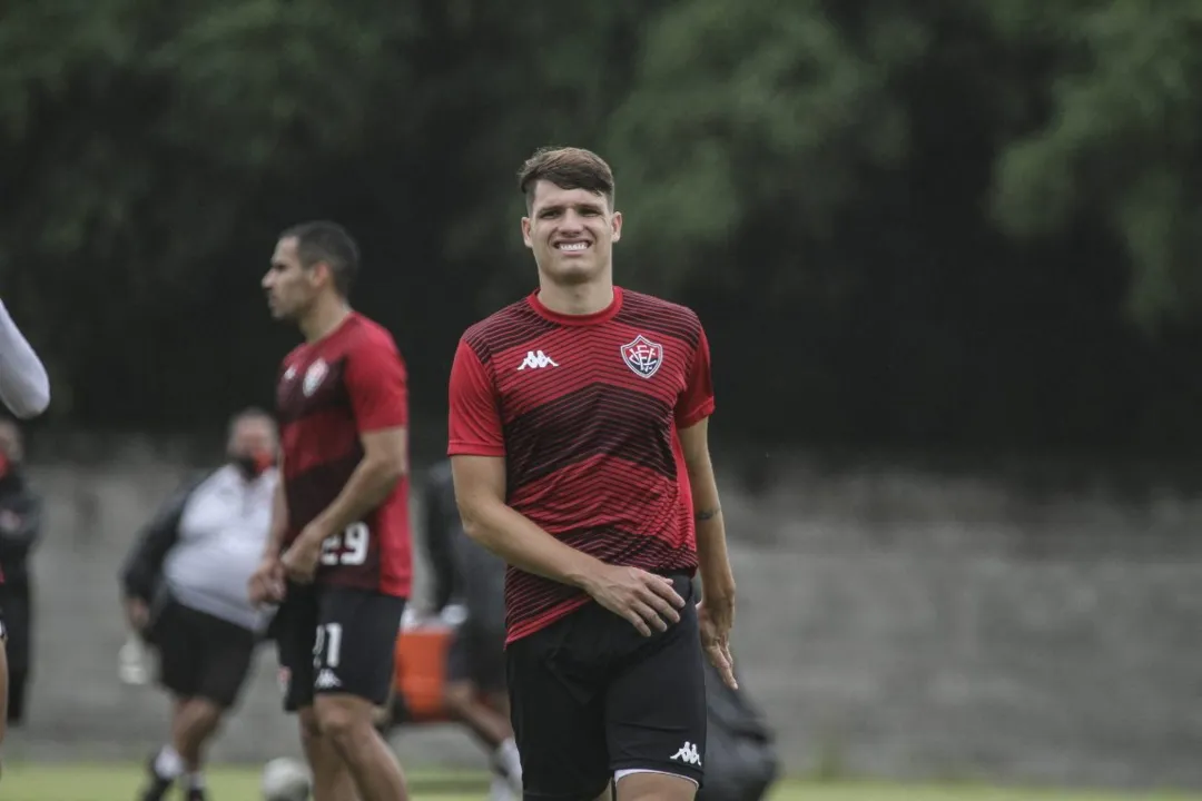 O atacante se recuperou de um edema na posterior da coxa | Foto: Letícia Martins | EC Vitória
