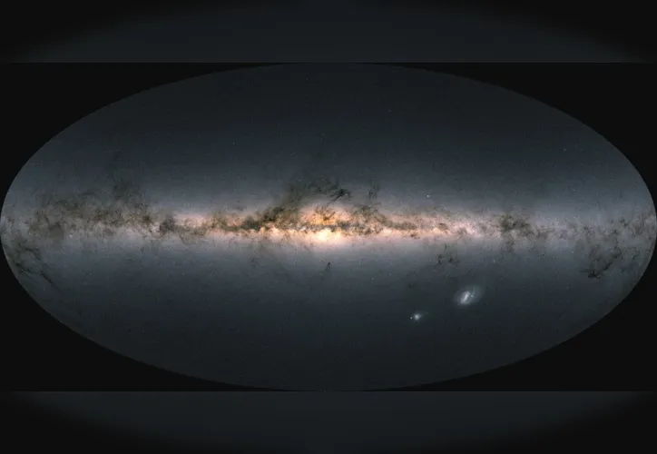 Imagem ilustrativa da imagem Telescópio Gaia entrega mapa com mais de 1,8 bilhão de estrelas na Via Láctea