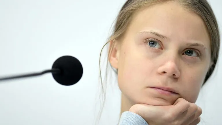 Greta já discursou eventos internacionais como a COP24, a Conferência do Clima da ONU, e o Fórum Econômico Mundial | Foto: AFP