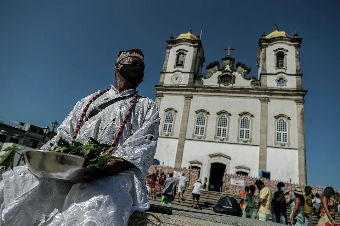 A tradicional Lavagem do Bonfim, que este ano seria no dia 14, será excepcionalmente substituída por uma carreata pelas ruas da capital baiana | Foto: